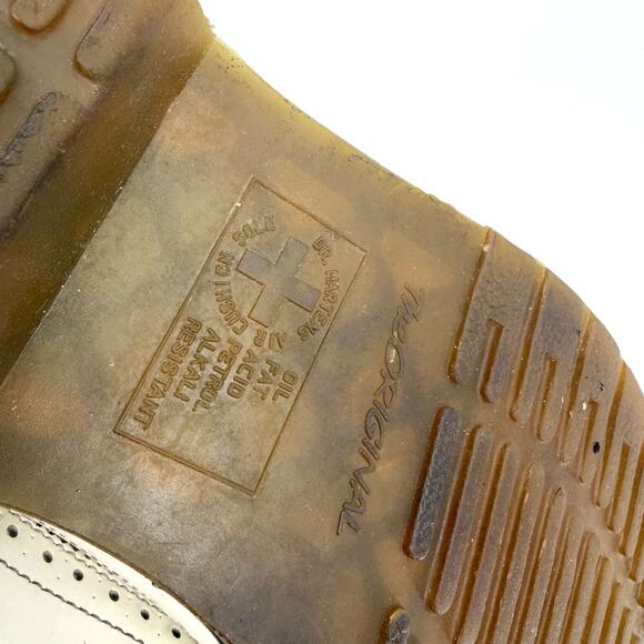 Dr. Martens White Genuine Leather 3989 Wingtip Brogue Shoes main image 4